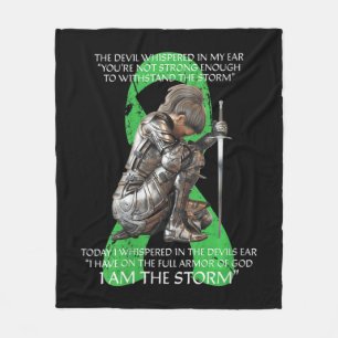 Womens I Am Storm Non Hodgkins Lymphoma Christian  Fleece Blanket