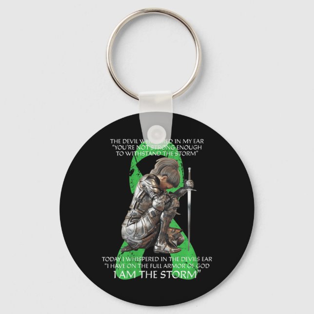 Womens I Am Storm Non Hodgkins Lymphoma Christian  Keychain (Front)