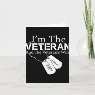 Womens I Am The Veteran Veterans Day Us Military P Card