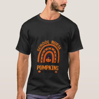 Womens I Care For The Cutest Pumpkin Rainbow Hallo T-Shirt