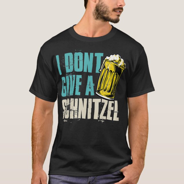 Womens I Don't Give A Schnitzel Funny German Pride T-Shirt (Front)