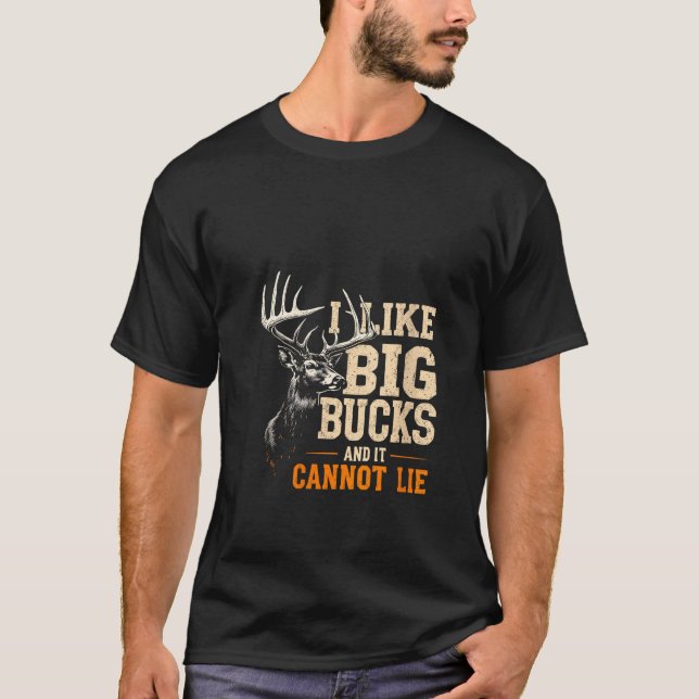 Womens I Like Big Bucks I Cannot Lie Deer Hunting  T-Shirt (Front)