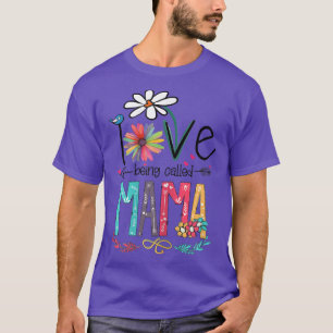 Womens I Love Being Called Mama Sunflower Gifts T-Shirt