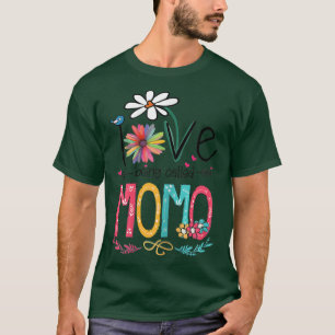 Womens I Love Being Called Momo Sunflower Gifts T-Shirt