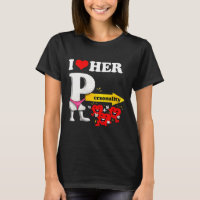 Women's I Love Her Ity Funny Valentine's Day Coupl