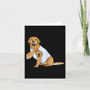 Womens I Love Mom Tattoo Retriever Dog Mothers Day Card