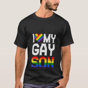 Womens I Love My Gay Son Shirt Gay Pride Gift LGBT