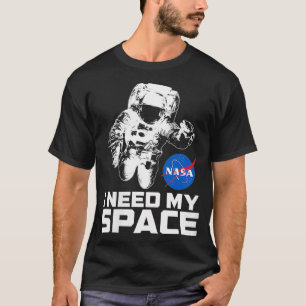 Womens I Need My Space  with Astronaut Space VNeck T-Shirt