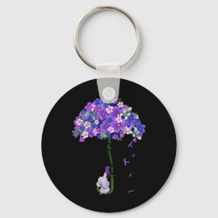 Womens Ill Remember For You Purple Elephant Heimer Keychain