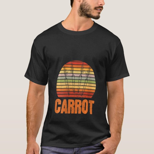 Womens I'm A Carrot Halloween Costume Lazy Retro V T-Shirt (Front)