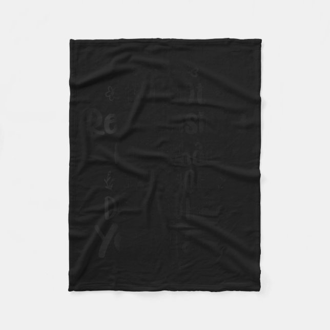 Womens I'm Not Resnsible For What My Face Does Whe Fleece Blanket (Front)