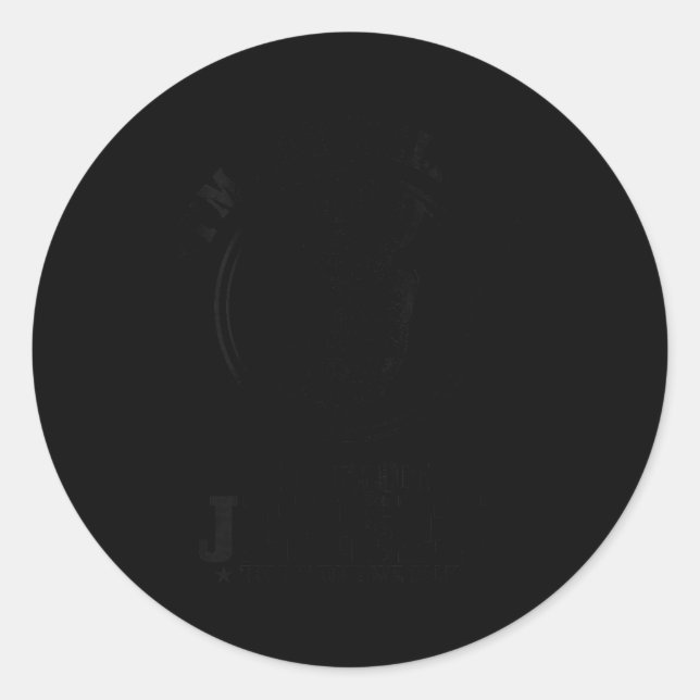 Womens I'm Not Yelling I'm From New Jersey Funny S Classic Round Sticker (Front)