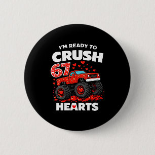 Women's I'm Ready To Crush 67 Hearts Truck Valenti 2 Inch Round Button