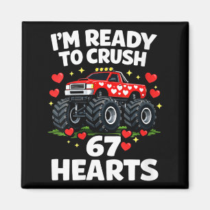 Women's I'm Ready To Crush 67 Hearts Truck Valenti Magnet