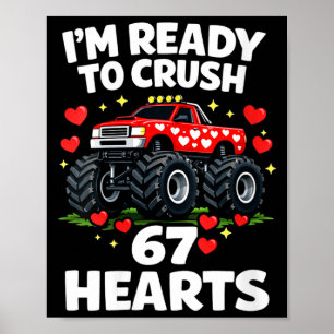 Women's I'm Ready To Crush 67 Hearts Truck Valenti Poster