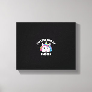Womens I'm that kind of unicorn - Swingers Lifesty Canvas Print