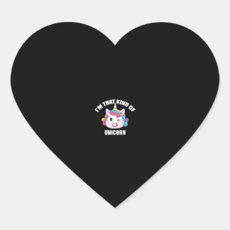 Womens I'm that kind of unicorn - Swingers Lifesty Heart Sticker