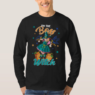 Womens Im The Boss Witch Halloween Boss Costume T-Shirt