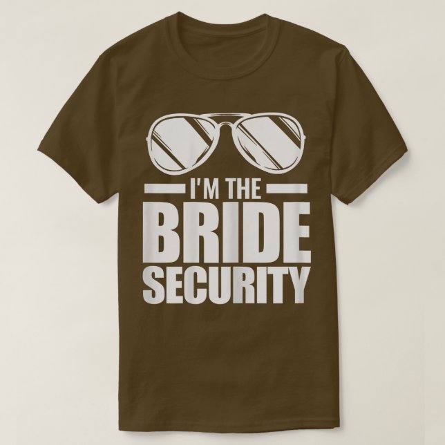 Womens I'm the bride security Wedding1429 T-Shirt (Design Front)