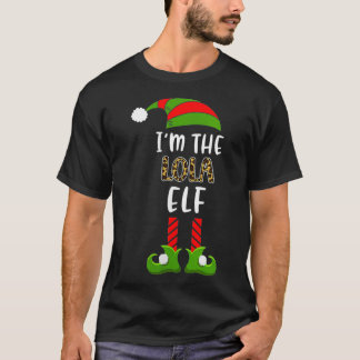 Womens I'm The Lola Elf  Matching Christmas Family T-Shirt
