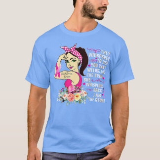 Womens I'm The Storm Strong Women Breast Cancer Wa T-Shirt