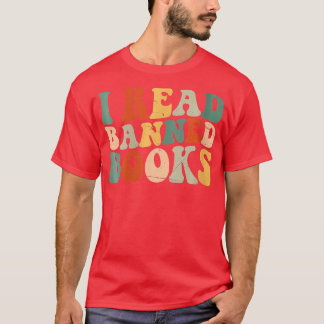 Womens Im With The Banned Funny Book Readers I Rea T-Shirt