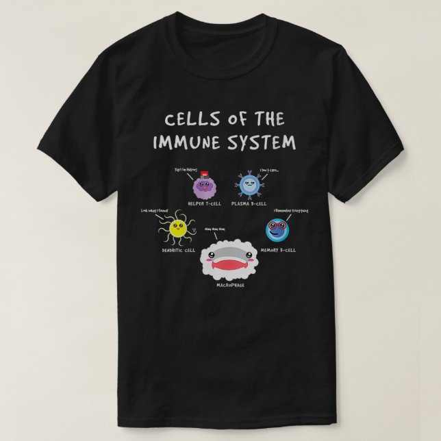 Womens Immunology Lover Cells Of the Immune System T-Shirt (Design Front)