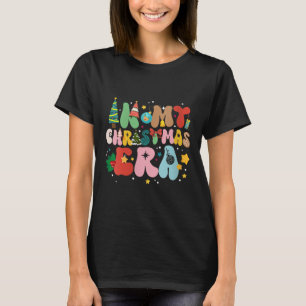 Womens In My Christmas Era Retro Groovy Christmas  T-Shirt