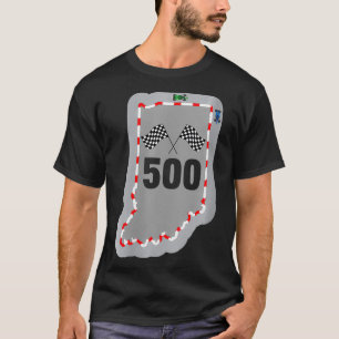 Womens Indianapolis Indiana State 500 Racing Gift T-Shirt