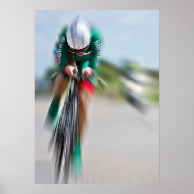 Womens Individual Time Trial No 3 Flow Version Poster (Front)