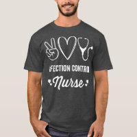 Womens Infection Control Nurse Heart Stethoscope V