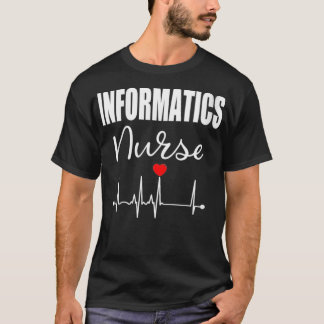 Womens Informatics Nurse Nursing Gift VNeck  T-Shirt