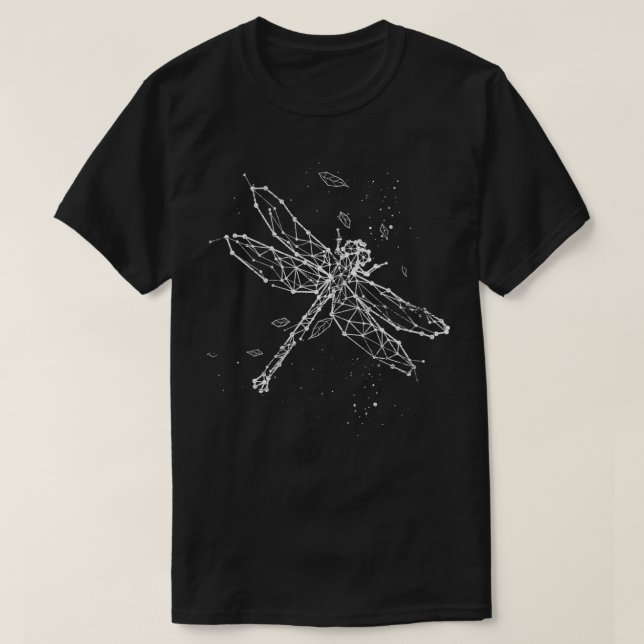 Womens Insect Gift Idea Dragonfly VNeck  T-Shirt (Design Front)