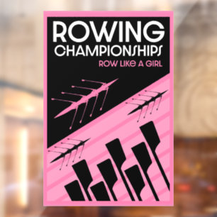 Women's International Rowing Window Cling