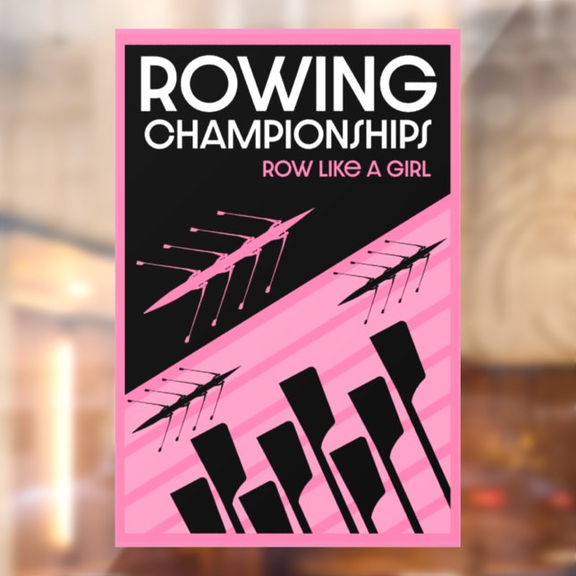 Women's International Rowing Window Cling (Sheet 2)