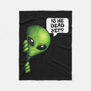 Womens Is He Vintage Government Agencyd Dark Alien Fleece Blanket