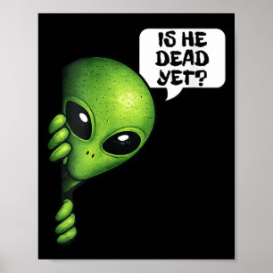 Womens Is He Vintage Government Agencyd Dark Alien Poster