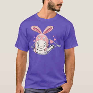 Womens It's A Girl Baby Peeking From My Belly Funn T-Shirt