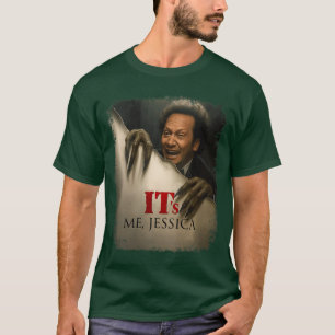Womens Its Me Jessica Horror VNeck girl T-Shirt