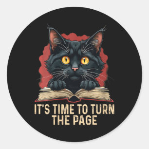 Womens It's Time To Turn The Page Kamala Harris Po Classic Round Sticker