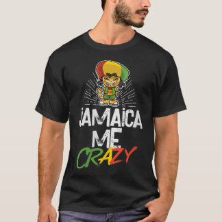 Womens Jamaica Me Crazy  Jamaican Reggae  Funny Ca T-Shirt