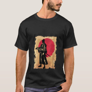 Womens Japanese Samurai Bushido Warrior Retro Risi T-Shirt