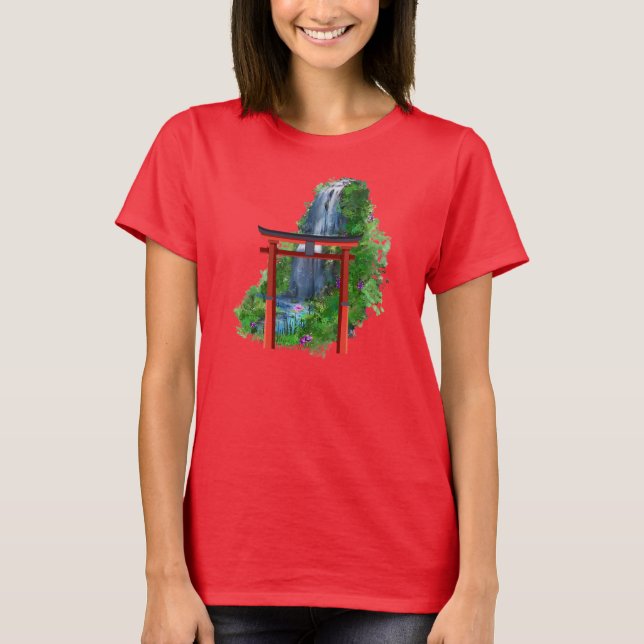 Women's Japanese Torii Gate Tshirt  (Front)