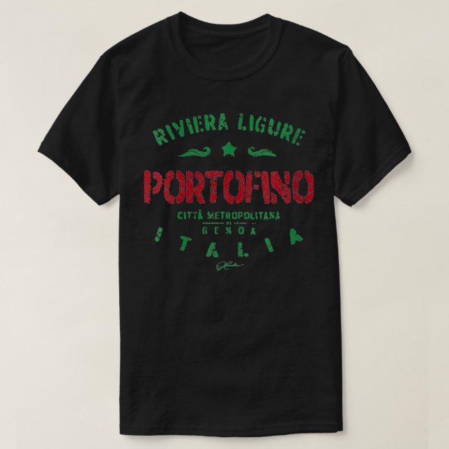Womens JCombs Portofino, Italy VNeck  T-Shirt (Design Front)