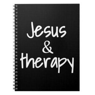 Womens Jesus And Therapy Christian Humour For Chri Notebook