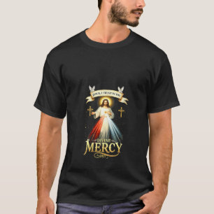 Womens Jesus I Trust In You Divine Mercy Catholic T-Shirt