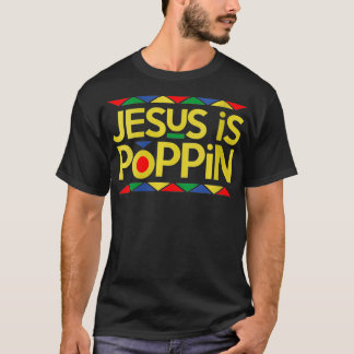 Womens Jesus is Poppin VNeck T-Shirt