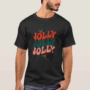 Womens Jolly Af Christmas  xmas holiday T-Shirt