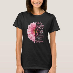 Womens July Girl 1985 37 Years Old 37th Birthday T-Shirt
