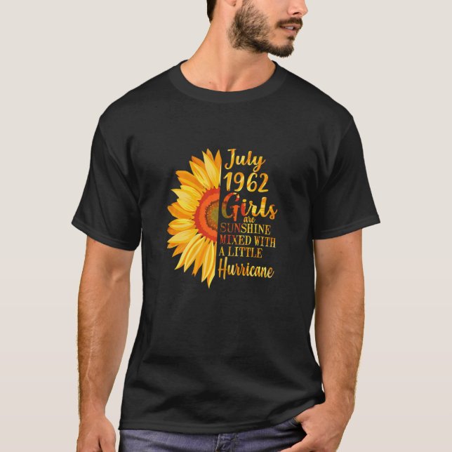 Womens July Girls 1962  60th Birthday  60 Years Ol T-Shirt (Front)